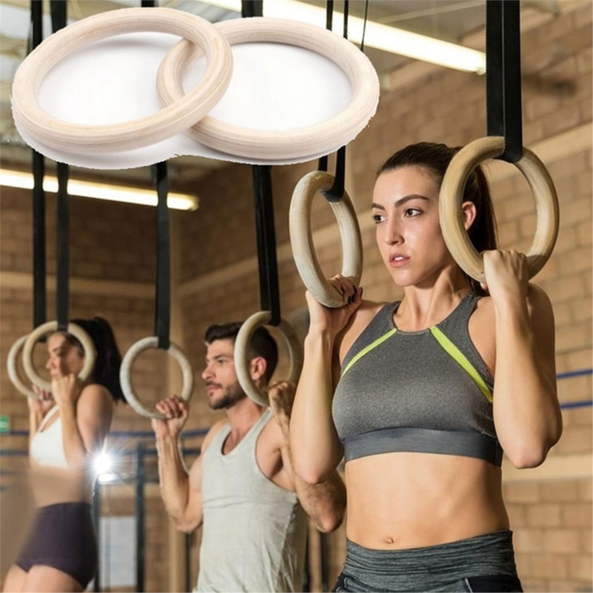 Gymnastic Ring Wood - Promoção de Verão: 2 Peças de