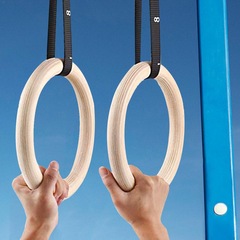 Gymnastic Ring Wood - 1 peça anéis de ginástica de